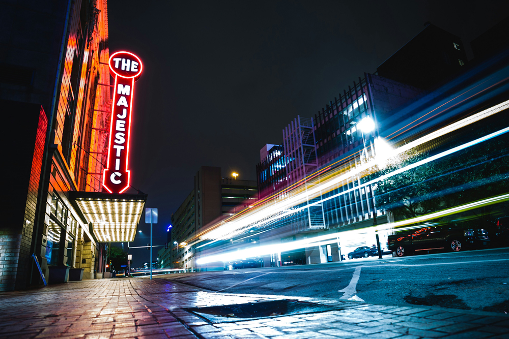 Night view of the Majestic Theater Dallas-Fort Worth, Texas