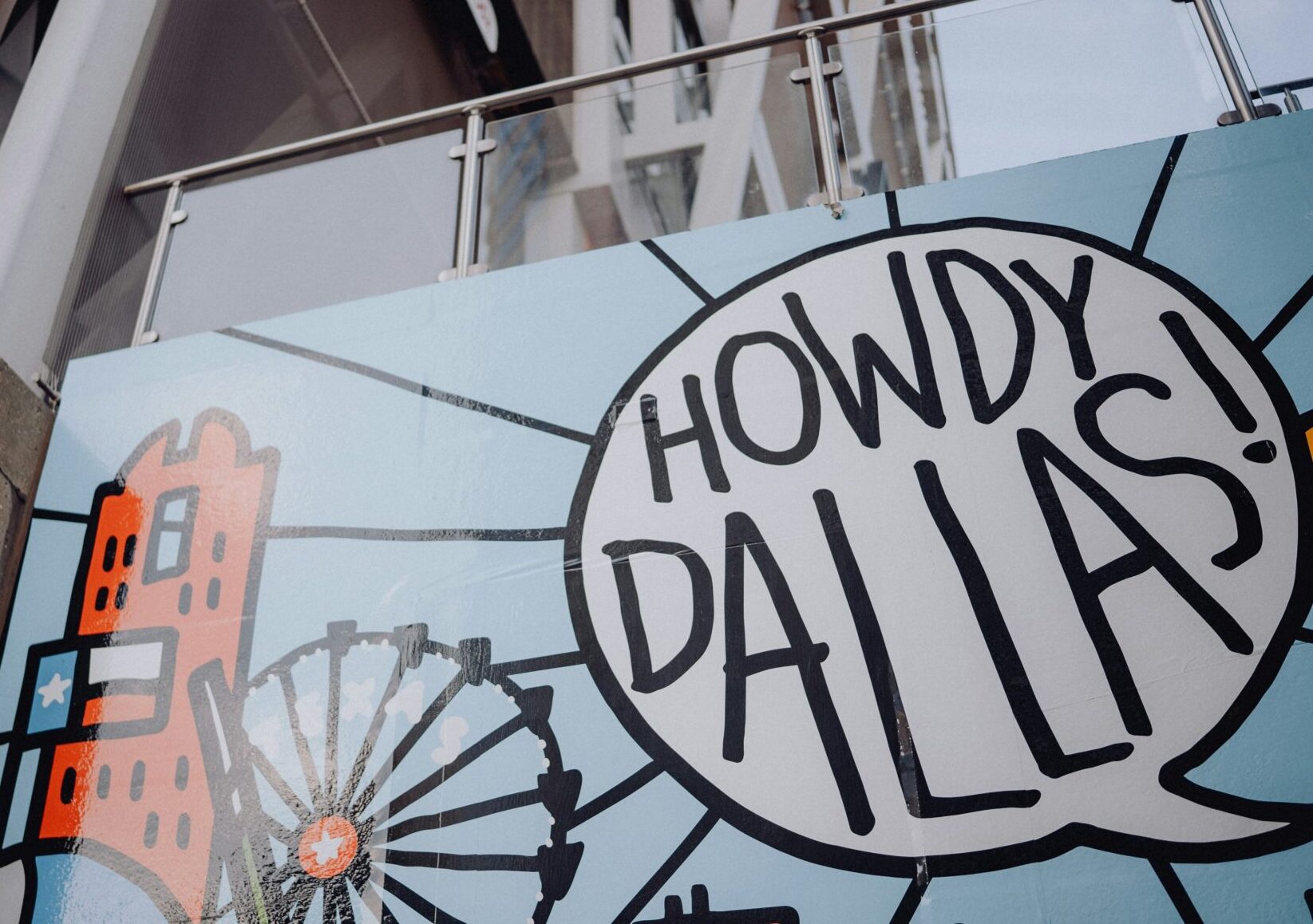Howdy Dallas sign, fall events in Dallas