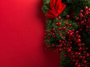 Holiday wrapping paper with garland. Best holiday events in Dallas Fort Worth