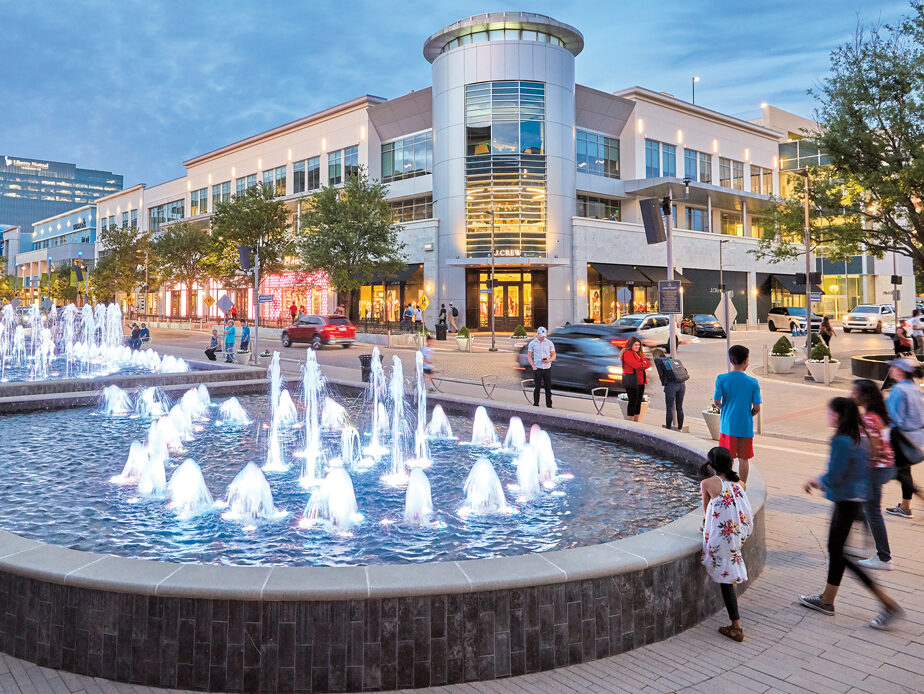 families walking at Legacy West Shopping, Visit Plano